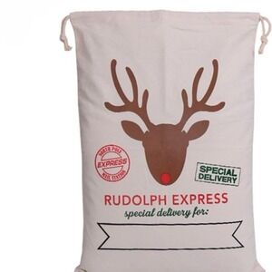 New Cotton 100% Santa Sacks Large Canvas Personalized Bags for Christmas Present
